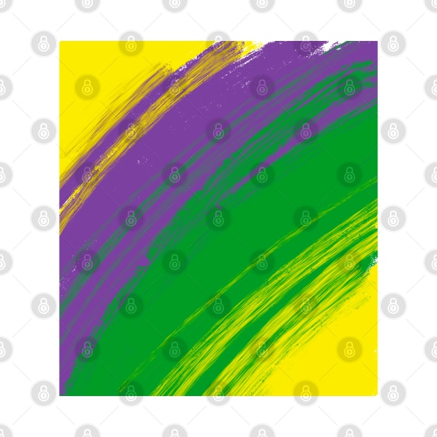 Mardi Gras Abstract by Stephanie Kennedy 