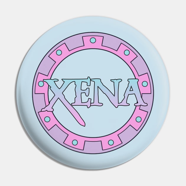 Xena Pastel Chakram Pin by CharXena