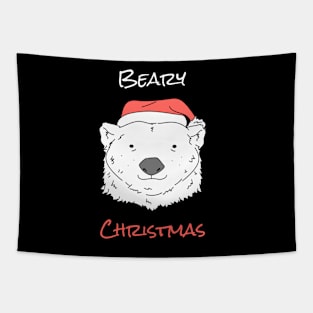 Christmas Icebear Polarbear Tapestry