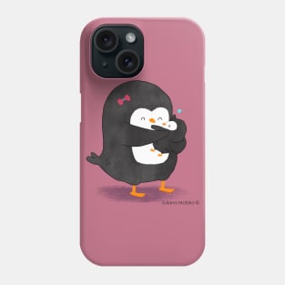 Mom and Baby Penguins Phone Case