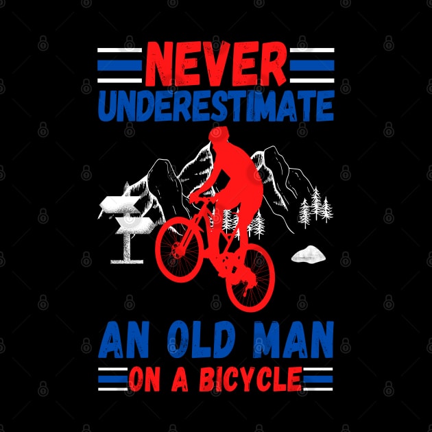 never underestimate an old man on a bicycle by JustBeSatisfied