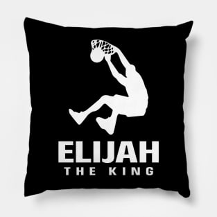 Elijah Custom Player Basketball Your Name The King Pillow