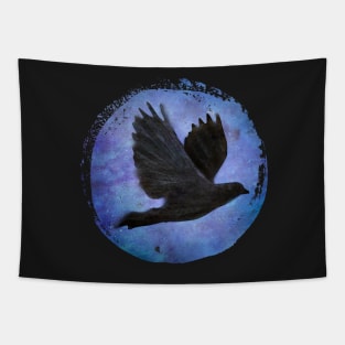 crow/raven in flight... soar Tapestry