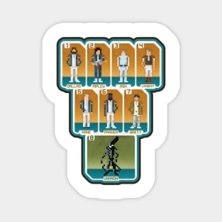 Pixel Nostromo Crew Magnet