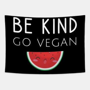 Be kind go vegan Tapestry