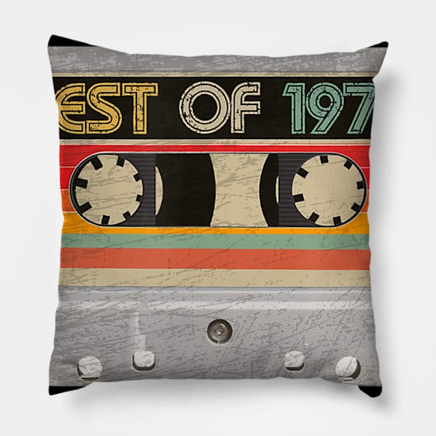 Best Of 1978 42nd Birthday Gifts Cassette Tape Vintage Pillow by easleyzzi