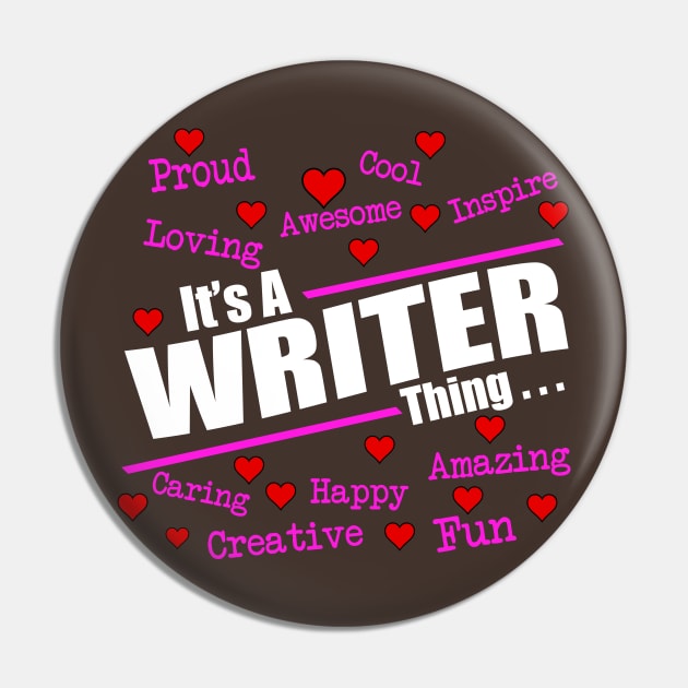 Writer Pin by IconRose