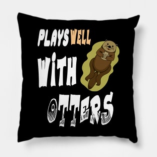 Otter gifts for otter lovers,her Otter half Pillow