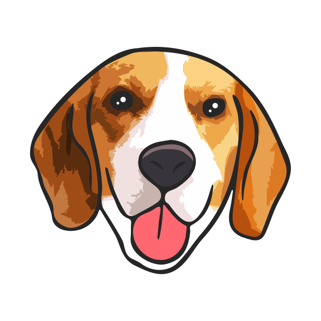 Beagle Dog Head by PetinHeart