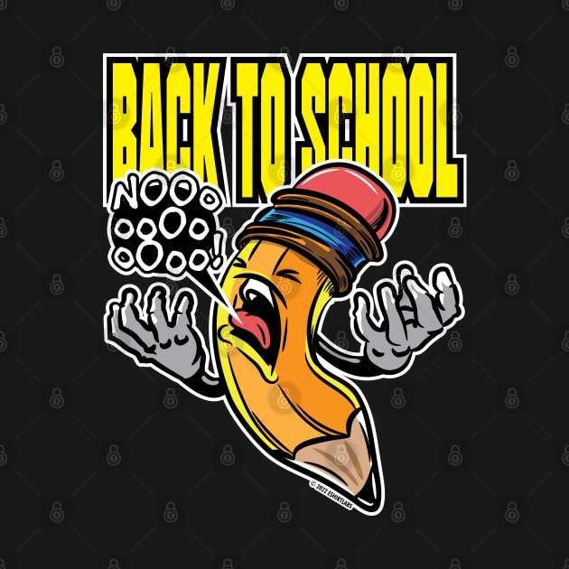 Back to School Screaming Pencil by eShirtLabs