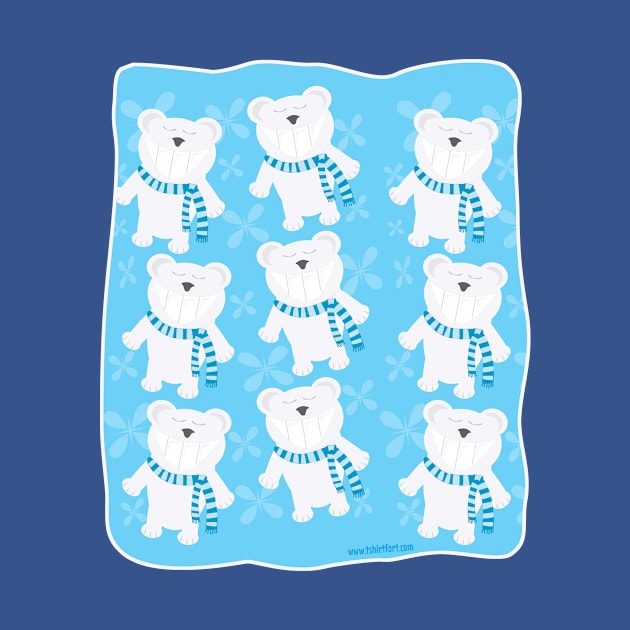 Smiling Polar Bears by Tshirtfort