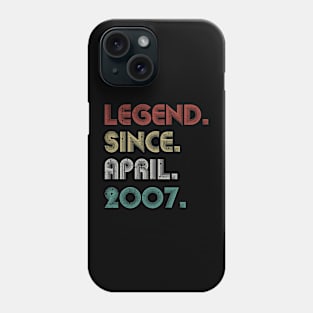 16 Years Old Vintage Legend Since April 2007 16th Phone Case