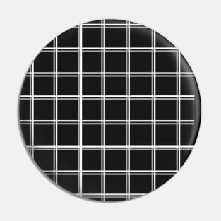 Black with Grey Squares Grid Pin