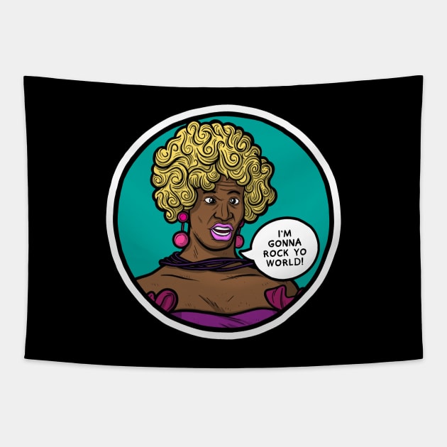 Wanda Wayne Tapestry by Baddest Shirt Co.