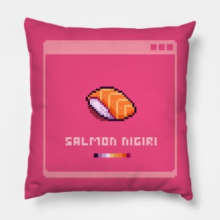 Salmon Nigiri By Kian Pixel Pillow