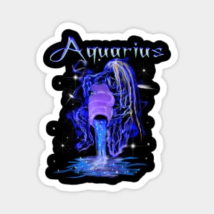 Aquarius Astrology Zodiac Constellation Art Design Magnet