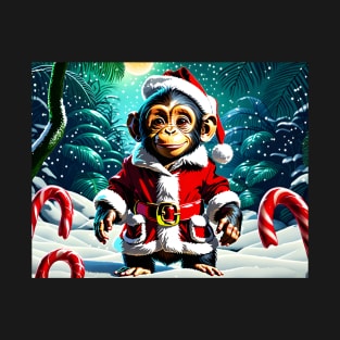 Santa Baby Chimpanzee T-Shirt