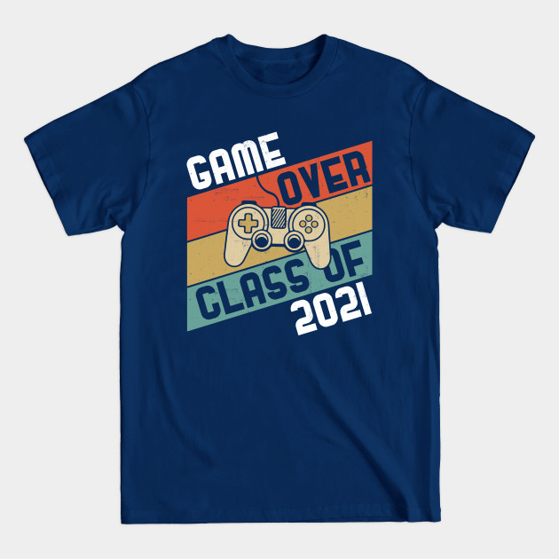 Disover Vintage Game Over Class of 2021 Video Games Graduation Gamer - Class Of 2021 - T-Shirt