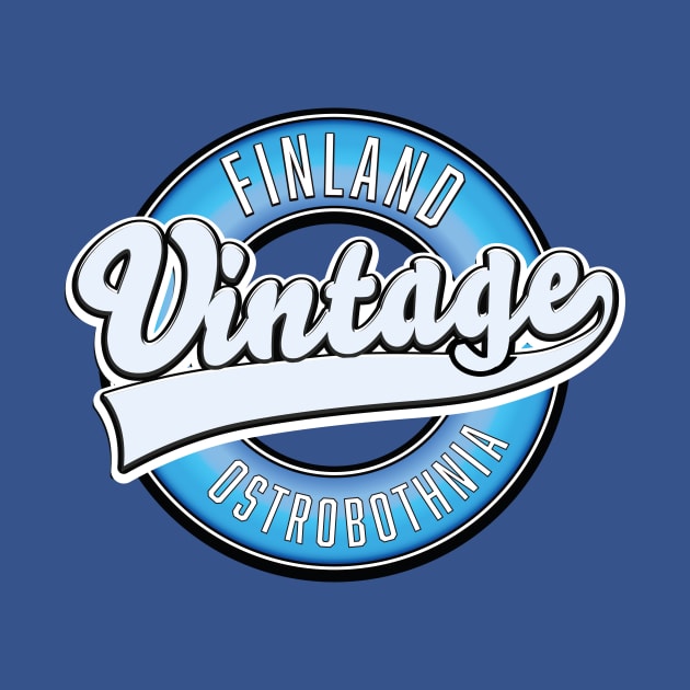 Ostrobothnia Finland vintage style logo by nickemporium1