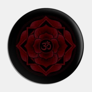 Aum Namaste Lotus Mandala Pin