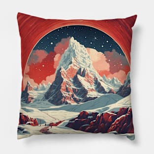 Eisriesenwelt Cave Austria Vintage Travel Retro Tourism Pillow