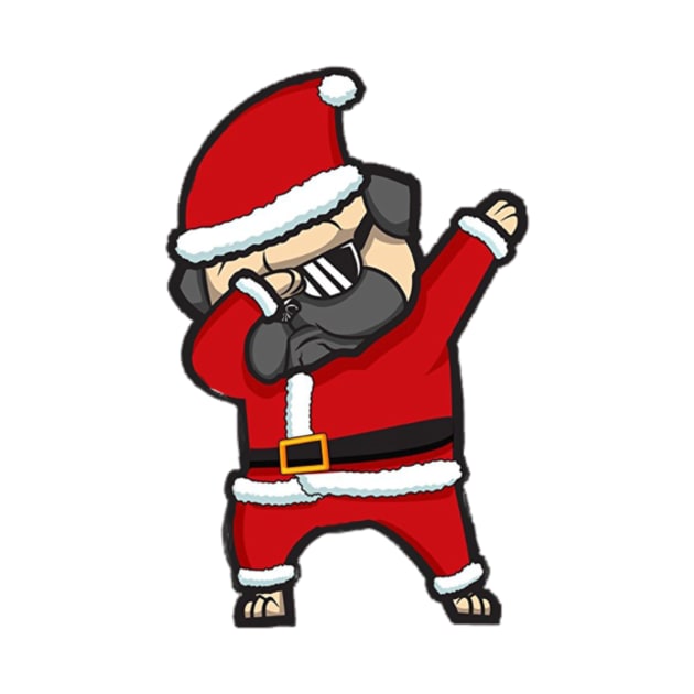 Dabbing Pug Christmas by D3monic