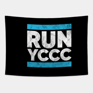 Run YCCC Funny Yorkshire Cricket Tapestry