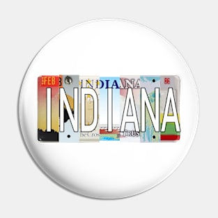 Indiana License Plates Pin