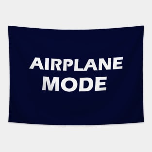Airplane Mode - white text on dark colors Tapestry