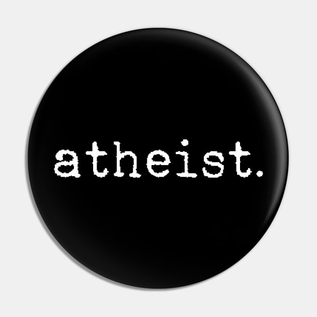 Atheist minimalist design Pin by LemonBox