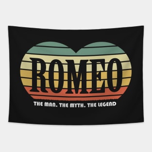 Romeo The Man The Myth The Legend Vintage Valentine Tapestry