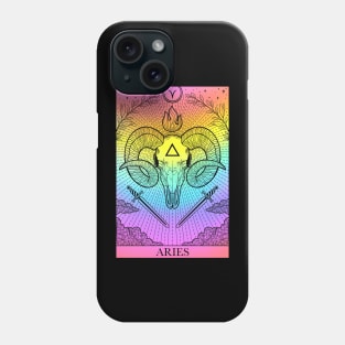 Zodiac sign tarot card Aries Phone Case