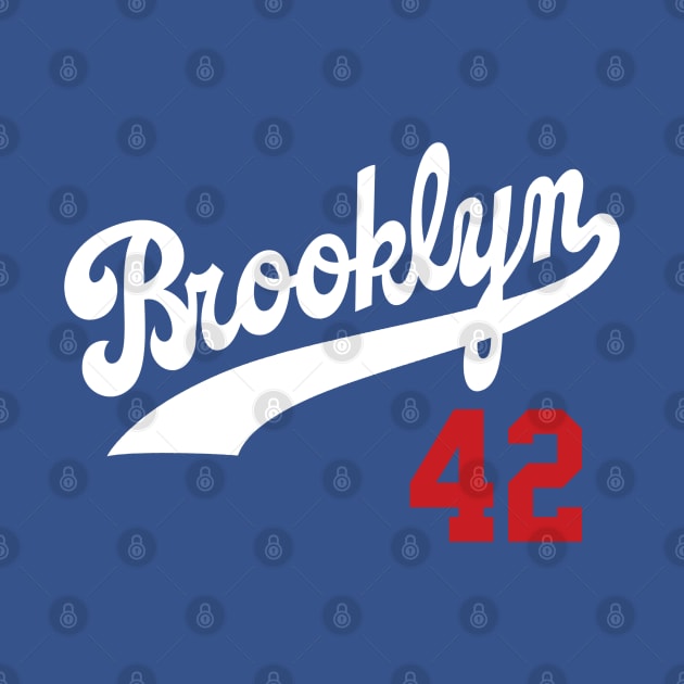 Brooklyn 42, Baseball themed design by FanSwagUnltd