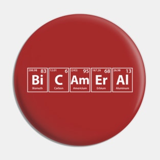 Bicameral (Bi-C-Am-Er-Al) Periodic Elements Spelling Pin