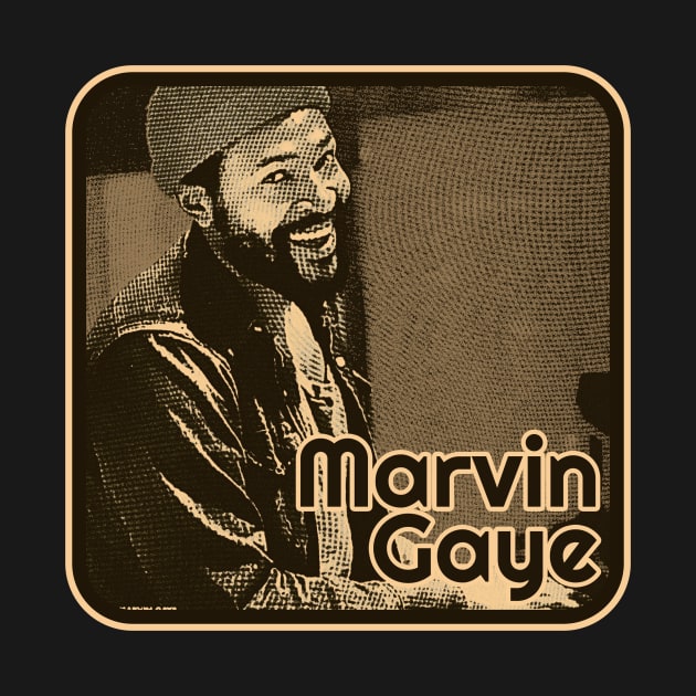 marvin gaye // retro vintage brown by Thermul Bidean