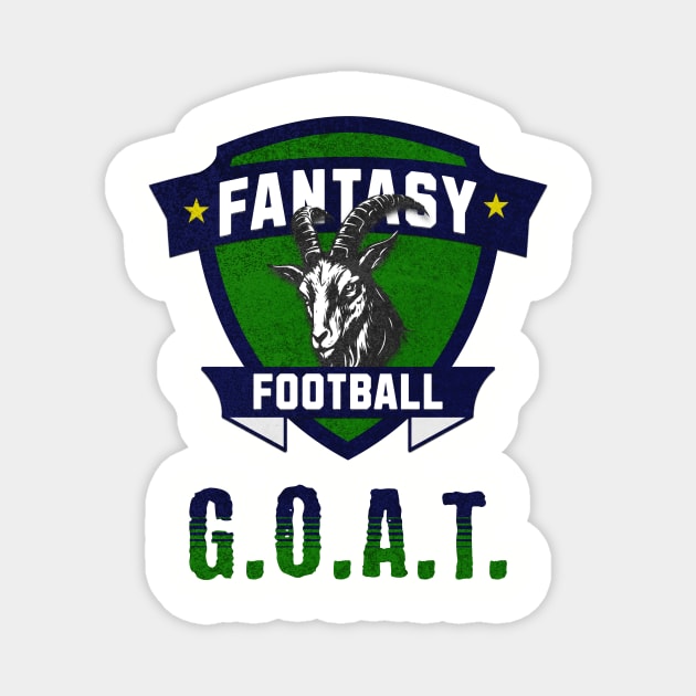 Fantasy Football G.O.A.T. Magnet by BACKBRIDGE Designs
