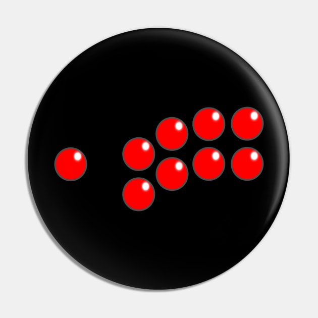 Arcade Controls Red Pin by c__cross