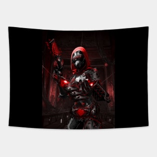 Techno Red 1 Tapestry