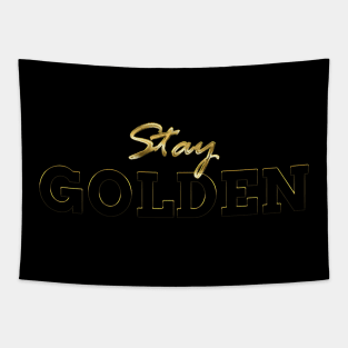 Emboss Golden Design Tapestry