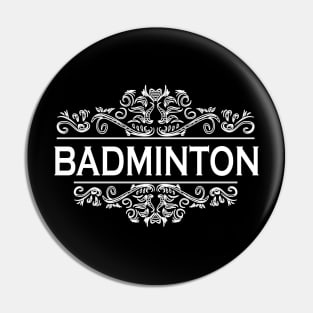 Badminton Player Pin