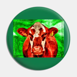 Cow in Green Pin