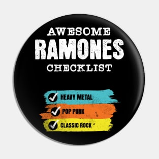 Awesome ramone checklist Pin