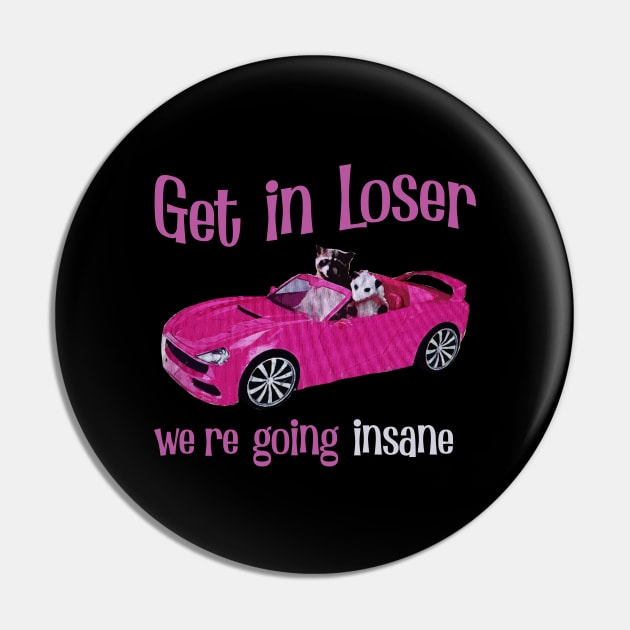 Get In Loser We're Getting Insane Pin by Magic Topeng