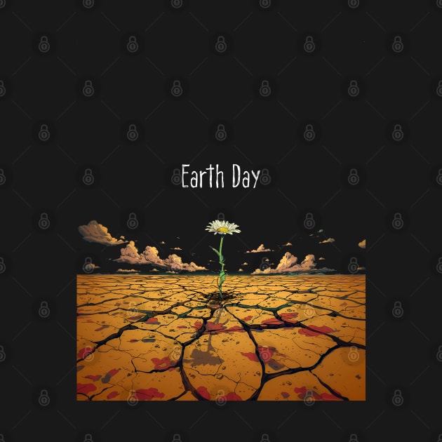 Earth Day: April 22nd A Reflection on Our Planet’s Fragile Existence on a dark (Knocked Out) background by Puff Sumo