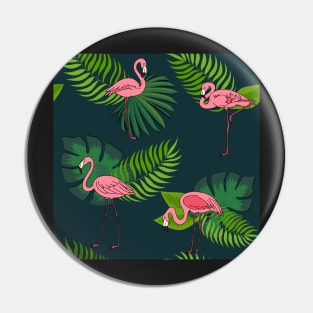 Flamingo Green Pin