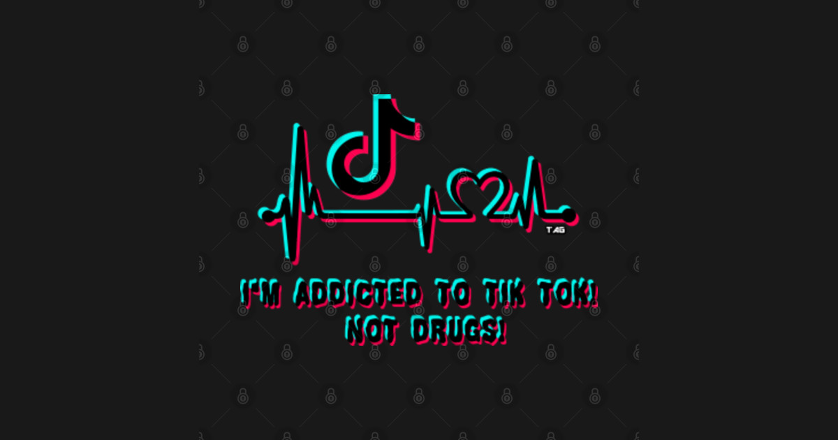 I�m Addicted to Tik Tok Not Drugs Tik Tok Mask TeePublic