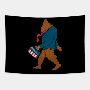 Bigfoot For President Tapestry