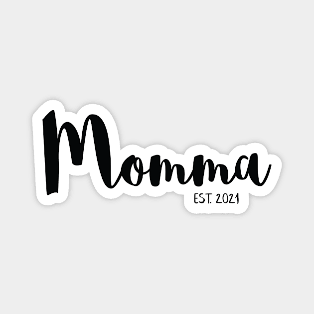 Momma Pregnancy Announcement Magnet by Bumblebee's Designs