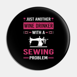 Wine Drinker Sewing Pin