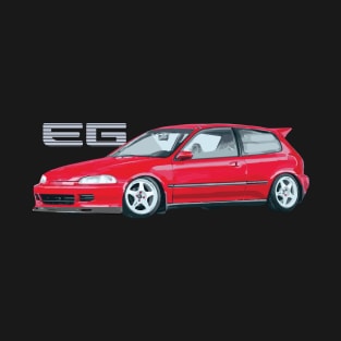 EG CIVIC HATCH Formula Red T-Shirt